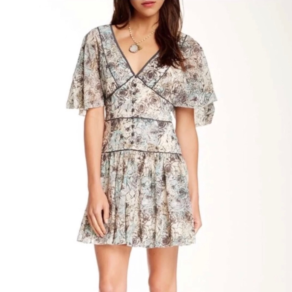 Free People Ivory Combo Dress